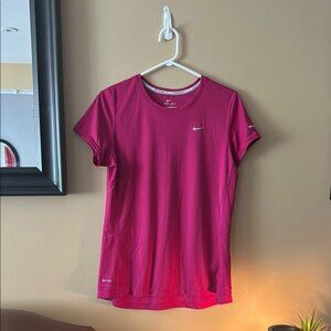Nike Women's Pink Athletic Top size Large